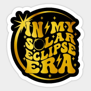 Groovy In My Solar Eclipse Era, Total Solar Eclipse 2024 Sticker